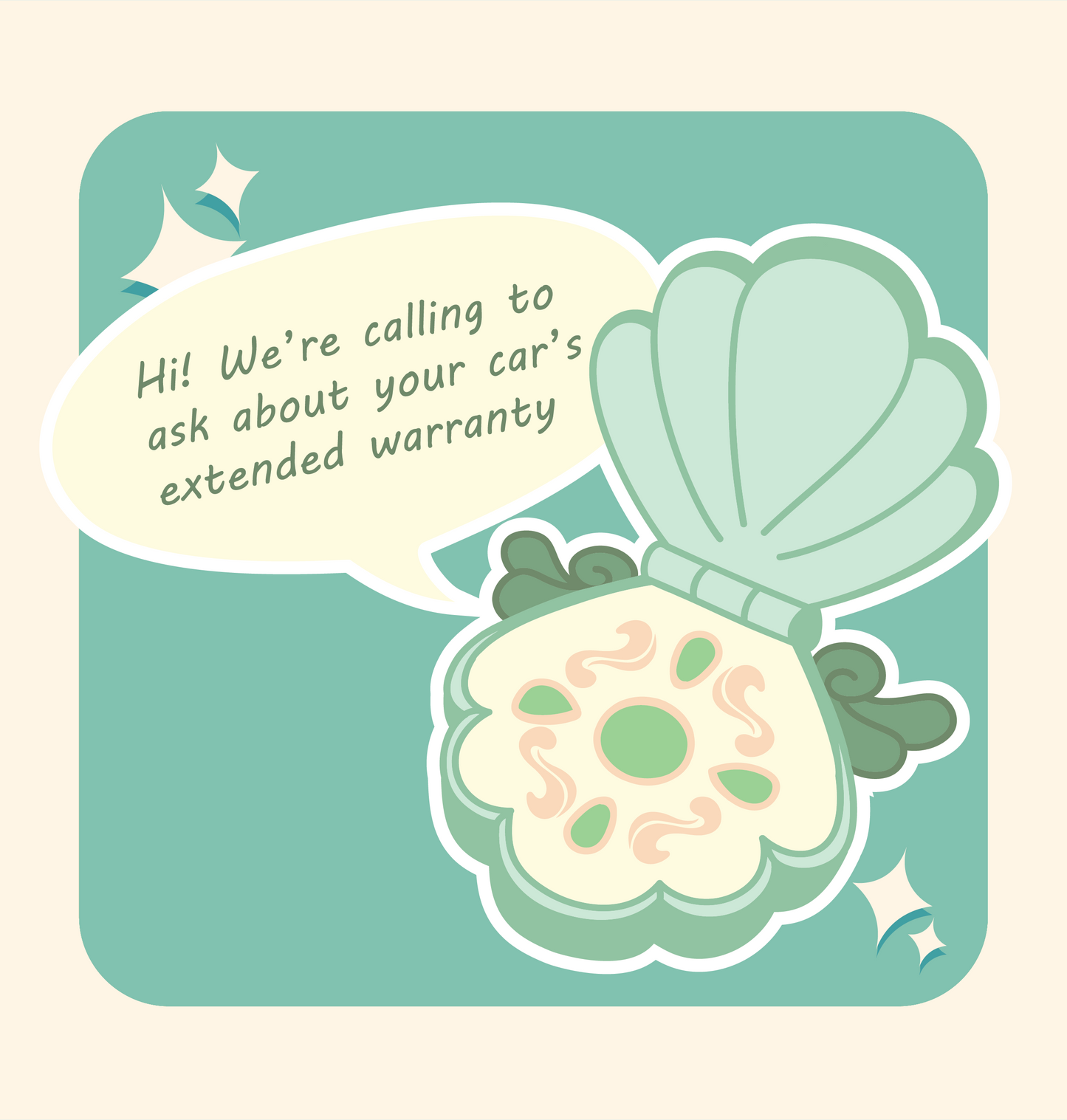 Car's Extended Warranty Sticker