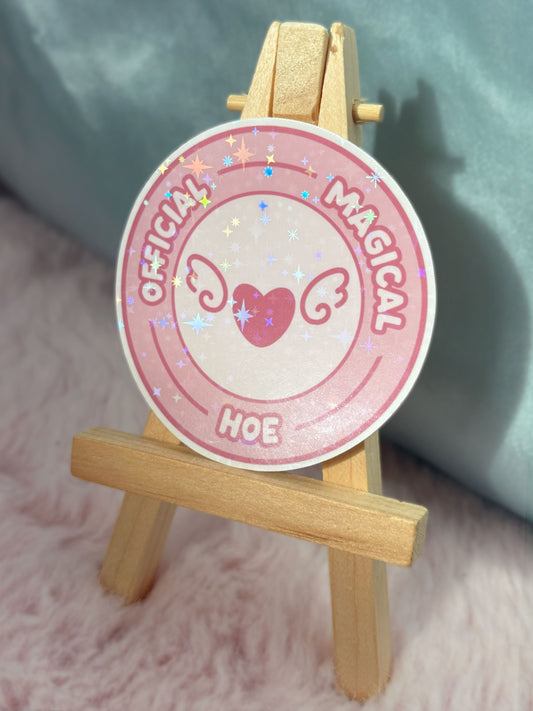 Official Magical Hoe Holographic Sticker