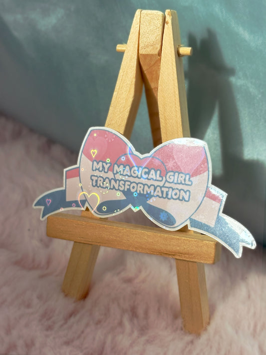 My Magical Girl Transformation Holographic Sticker